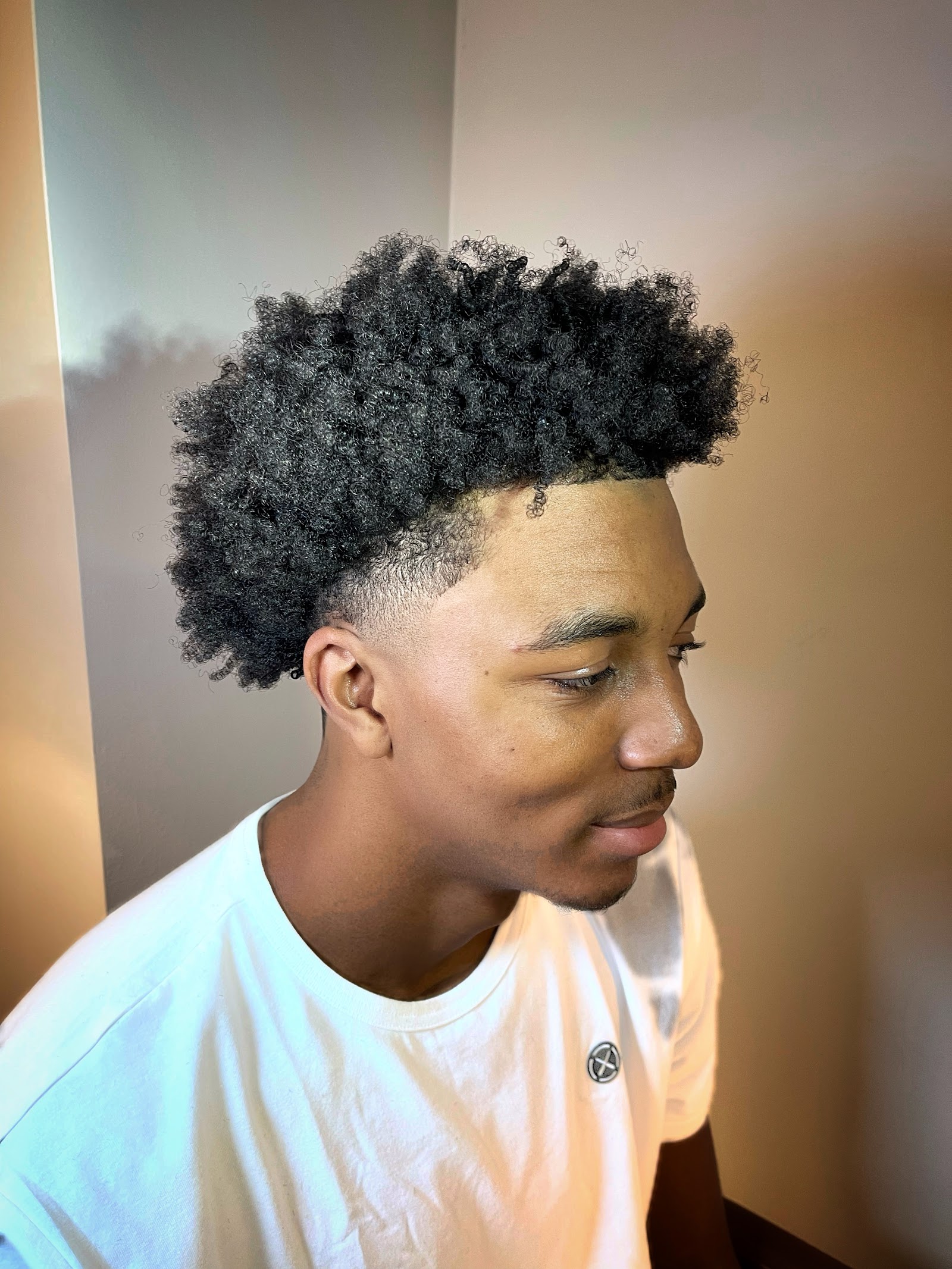 Mid fade cut